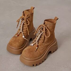 Women Shoes Lace Up Boots